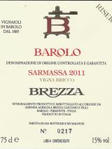 Barolo Riserva Sarmassa Vigna Bricco 2011 Brezza photo