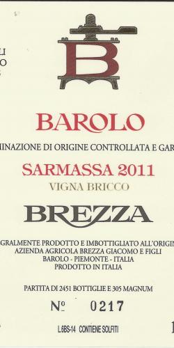 Barolo Riserva Sarmassa Vigna Bricco 2011 picture