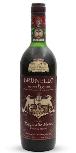 Brunello di Montalcino Poggio alle Mura 1969 picture