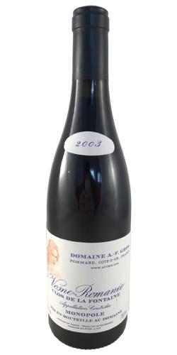 Vosne Romanée Clos de la Fontaine 2003 picture